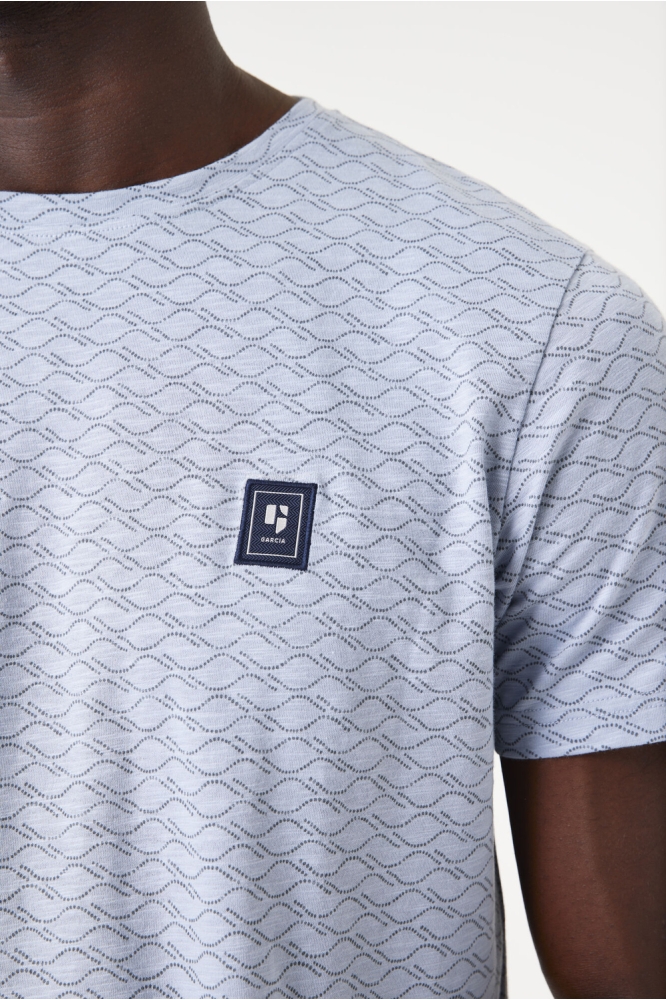 T SHIRT E51207 1863 DUSTY BLUE